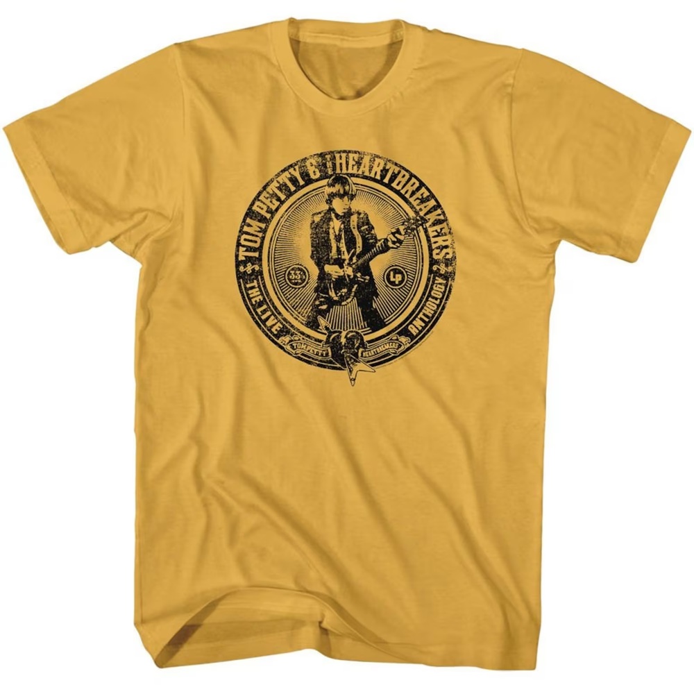 Tom Petty Circle Yellow T-Shirt